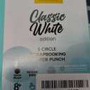 BearBoss 5 Circle Paper Punch, Handmade Scrapbook Paper Puncher, Different Size of Scrapbooking Punches Crafting Designs for Office Supplies, Card Making, DIY Albums Photos, Classic White