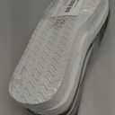 2PC Womens Thong Sandals Comfy Cushion Flip Flop Slip Resistant Lightweight for Shopping and Walking Black and All White Size 9.5