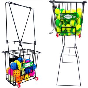 Tennis Balls Hopper Or Pickleball Hopper,79 Tennis Capacity Or 50 Picklel Capacity,Also As Ball Picker,Easy to Pick Up 30 Tennis Or Pickle in 1 Minute, Easily Placed in The Trunk of A Car