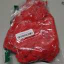 AQOTHES Soft Faux Fur Fuzzy Cute Decorative Throw Pillows Covers with Snowflake Glitter Printed Pillowcases for Christmas Decor Home Bed Room Sofa Chair Couch, Red, 18x18 inch, Pack of 2