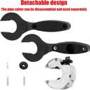 Ratcheting Tubing Cutter, Tubing Cutter 1/4" To 7/8", 2 in 1 Close Quarters Tube Compact Cutter, Ratcheting Pvc Cutter for Cutting Pvc, Ppr, And Plastic Hoses, Ratcheting Tube Cutter (1/4" to 7/8")