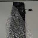 TECKNET Large Print Backlit Keyboard, Wired USB-A Computer Keyboard with Wrist Rest, 7-Color Backlit, Oversized Letter Keys Easy to See, Plug-and-Play, Silent, Light Up Keyboard for Windows/PC/Laptop (Green)