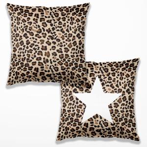 Leopard Print Pillow Cover 18x18 Set of 2,Cheetah Print Pillow Case,Leopard Gifts for Women,Cheetah Gifts,Coquette Pillowcases for Girls Room Dorm Apartment Decor,A304-BZ-ZH