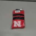 For Bare Feet Women's NCAA Cozy Feather Compression Varsity Stripe Team Color (Large)