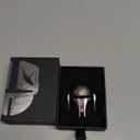 BestEvMod Mando Style Universal Car Engine Start Stop Button Cover Anti-Scratch Push Start Button Protective Cover 3D Cool Car Accessories Gift (Silver)