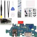 Charging Port Replacement Kit Compatible with Galaxy A25 5G US Version, Dock Board USB-C Connector Only for Galaxy A25 5G SM-A256U, SM-A256U1, SM-A256E, with Instruction Manual, Toolkit