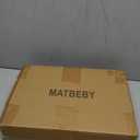 MATBEBY Twin Size Mattress Pad - Cooling Breathable Mattress Topper, Quilted Fitted Mattress Protector, Pillow Top Mattress Cover with 8-21" Deep Pocket, Soft, Machine Washable, White, 39x75 Inches (White - Curvy Pattern)