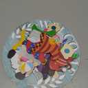 Qunclay Interchangeable Wooden Gnome Decor Holiday Seasonal Gnome Decorations with Magnet Pieces and Detachable Hats Changeable Welcome Sign for Home(Blue Style)