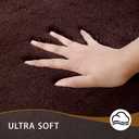 MINIDEAR Bathroom Rugs 24x17 Dark Brown - Thick Memory Foam Bath Mat, Ultra Soft & Plush Fluffy, Non-Slip, Quick Dry, Absorbent Washable Floor Microfiber Mat for Tub, Home Decor Accessories