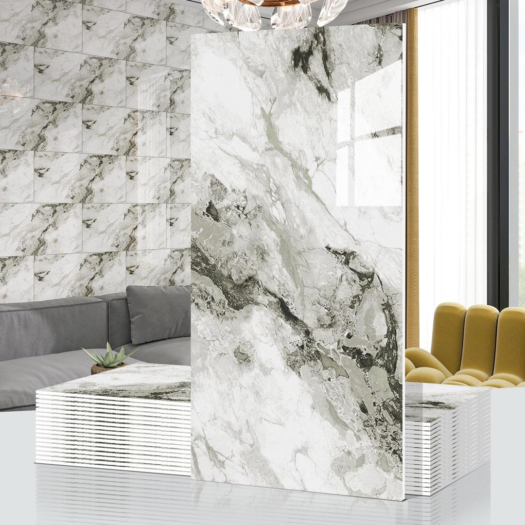 DULEIXUFHEE Marble Peel and Stick Backsplash 23.6 x11.8 in, 10PCS