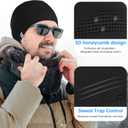 MCTi Mens Beanie Skull Caps for Men Women Thermal Helmet Liner Winter Running Hat for Skiing Hiking Outdoor Sports (Black+black)