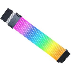 Lian Li Strimer Wireless 24 Pin with Controller (PW24-1W-T) - Addressable RGB Power Extension Cable - 2.4 GHz Wireless Control with 315mm; 12.4 Inch Length - Wireless Controller Included & Required
