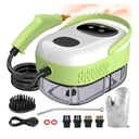 2500W Portable Handheld Steam Cleaner, Large Capacity 10s Fast Heating Steamer for Cleaning with 9 Pieces Accessories, Heavy Duty Plug-and-Play Steam Cleaner for Home|Car|Kitchen|Grout|Tile|More(missing glove)