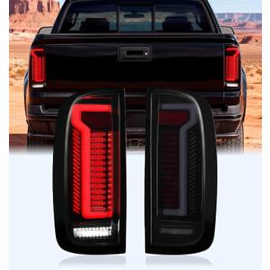 Tail Lights Fit for Chevrolet Colorado 2015-2022, Upgraded LED Brake Reverse Rear Lamp Smoked Housing