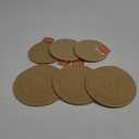 Set of 3 Hot Plates to Protect Table, Dining Table Hot Pads Pot Holders Honey 6psc (3 - 6in, 3 - 8in)