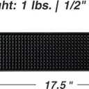 BARsics 17.5x3.5 inches Long PVC Bar Rail Mat Non-Slip Serving Spill Mat (Pack of 2)