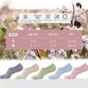 No Show Socks Womens Low Cut Non Slip Athletic Cotton Invisible Women Sock 5 Pairs (9-11)