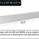 Leship 22.5" Flavorizer Bars Replacement for Weber 7536 65903 Spirit 700 Genesis Silver B/C Gold B/C Platinum B/C, Spirit 300 Series (with Side Control) Weber 900 and Other Grills (304SS)
