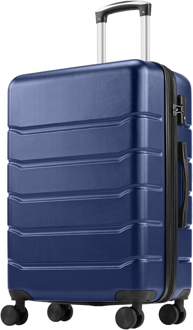 OLIXIS 28 Inch Luggage, Hardside Checked Suitcase with Spinner Wheels, Lightweight ABS Hard Shell Travel Luggage, TSA Approved Lock, Expandable Large Suitcase for Business & TravelBlue