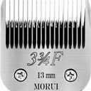 3-3/4F Cut Length 1/2"(13mm) Detachable Pet Dog Clipper Blades UltraEdge Series Clipper Blades for Dog Grooming Compatible with Most Andis,Oster A5 Wahl KM Series Clippers