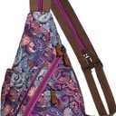 KL928 Canvas Sling Bag - Small Crossbody Backpack Shoulder Casual Daypack Rucksack for Men Women