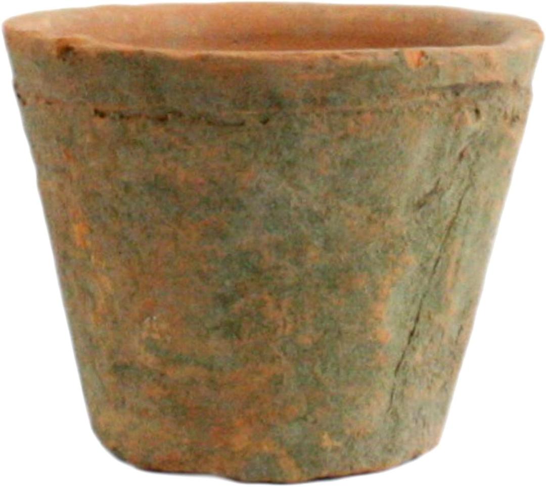 HomArt Rustic Terra Cotta Rose Pot, Petite, Antique Red, 1-Count