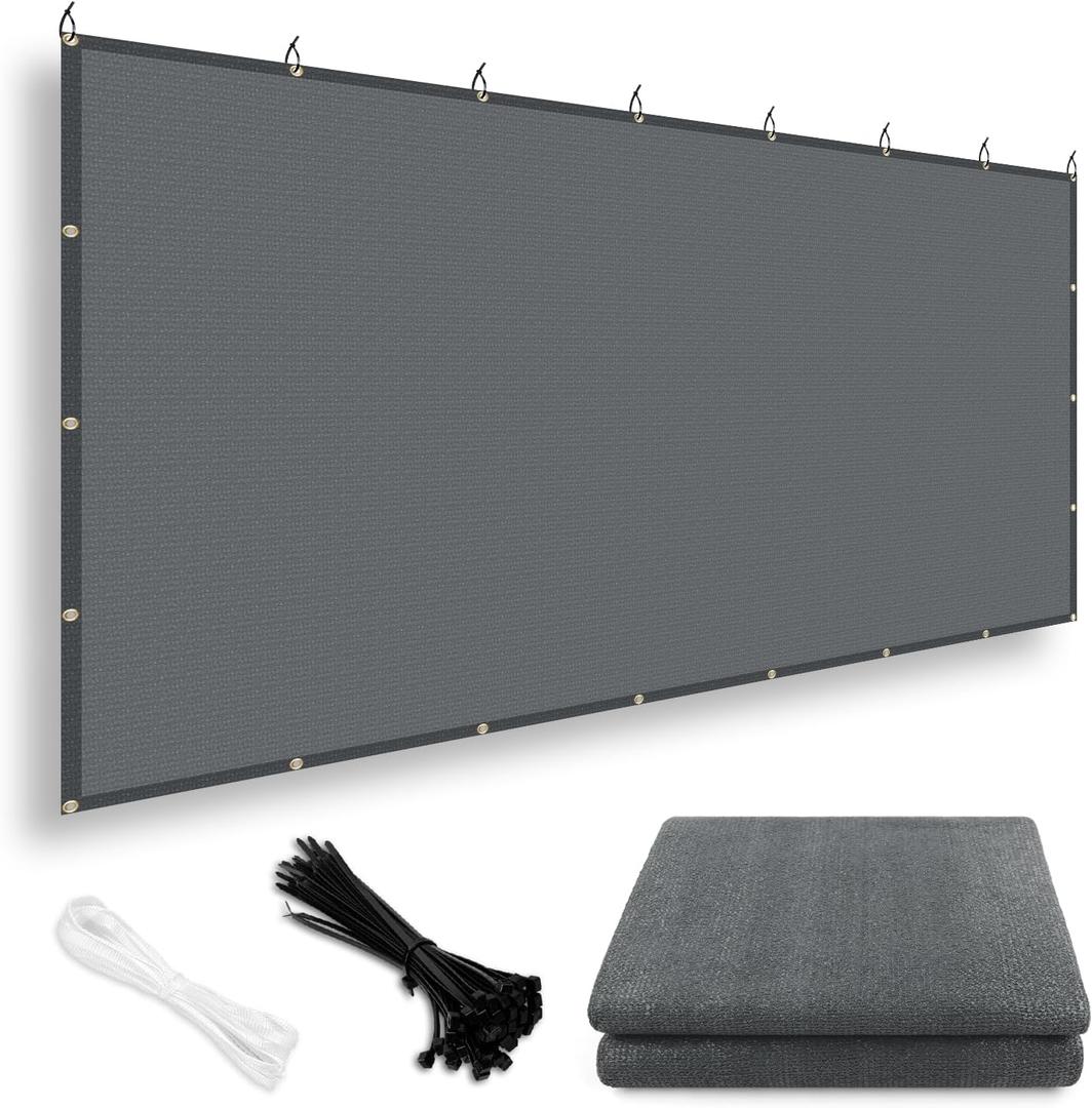 LOVE STORY 10x12FT Shade Cloth with Grommets Pergola Shade Cover 95% UV Protection Shade Panel Fabric Shade Tarp for Patio Outdoor Deck, Dark Grey LOVE STORY 10x12FT Shade Cloth with Grommets Pergola Shade Cover 95% UV Protection Shade Panel Fabric Shade Tarp for Patio Outdoor Deck, Dark Grey