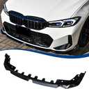 G20 LCI M340i Front Lip Compatible with (2023-2026) 3-Series G20 LCI Sedan 330i M-Sport Facelift ABS Gloss Black Bumper Splitter