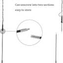 Horse Lunge Whip Training Stick and Whip 5.9 Feet Long Whip+6.3 Feet Drop for Dogs Horses(Can Detachable into Two Sections)