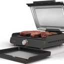 Ninja® Sizzle™ Indoor Grill & Griddle, 14'', 500°F, Grey/Silver, GR101