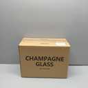 UMEIED 6 Oz Edge Champagne Flutes Set of 12, Long Stemmed Crystal Clear Champagne Flute Glass Set, Sparkling Glasses for Home Party Wedding Birthday Housewarming Gifts