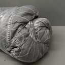 WONGS BEDDING Grey Comforter Set Full, Soft Microfiber Reversible Gray Boho Striped Down Alternative Comforter Set for Full Bed - 3 Pieces (1 Comforter + 2 Pillowcases), Bedding Duvet Set 79"x 90"