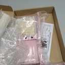 Pink Jewelry Organizer Stand, 3-Tier Necklace & Bracelet Holder with Velvet Ring Tray, Cute Aesthetic Jewelry Tree Storage Rack for Earrings & Rings  Perfect for Women & Girls