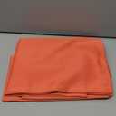 DONREN Coral Salmon Valances for Window-Blackout Valances for Kitchen with Rod Pocket (42 by 15 Inch,2 Panels)