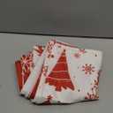 Lanpn Christmas Throw Pillow Covers 14x14 Set of 4, Merry Christmas Winter Xmas Snowflake Decorative Holiday Cushion Pillow Cases 14 x 14 for Outdoor Indoor Farmhouse Home Room Couch Decor (Red)