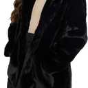 TOPONSKY Furry Jackets Snow Faux Fur Cruella Winter Fluffy Women Wedding Fuzzy, Black, XL