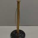 YIGII Heavy Marble Base Paper Towel Holder Countertop - Standing Paper Towel Roll Holder with Black Weighted Base, Gold Papertowel Holder for Kitchen