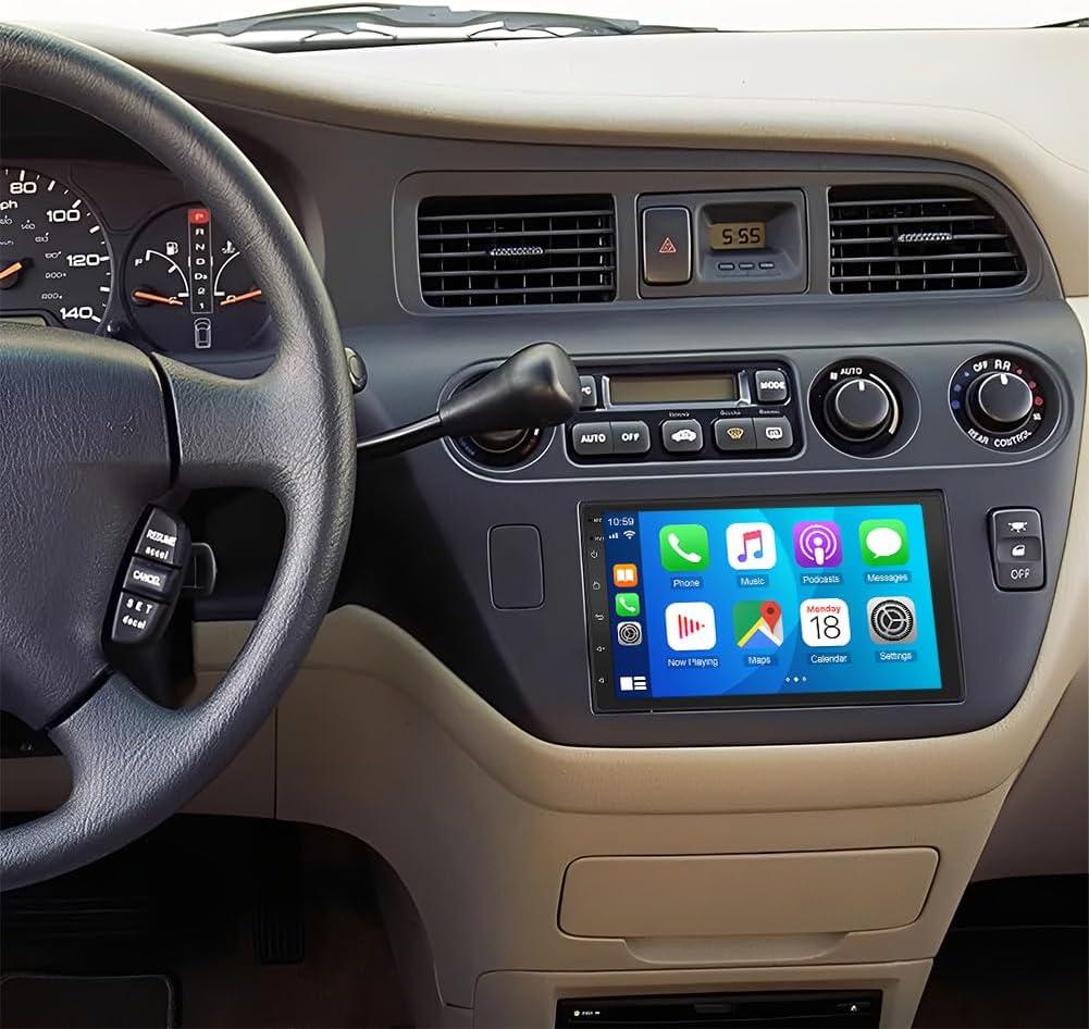 Android 14 Car Stereo Radio for Honda Odyssey 1999 2000-2004 Head Unit 7" Touch Screen Double Din Car Stereo with Wireless Carplay Android Auto GPS Bluetooth WiFi FM RDS DSP SWC Backup Camera, 2+32G