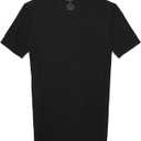 Tommy John Men's Crew Neck Undershirt, Second Skin Fabric, Slim Fit T-Shirt with Stay Tuck Design (X-Large, Black-1 Pack)