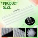 Eaasty 1000 Pcs Disposable Drinking Plastic Straws Bulk, 0.24'' Diameter and 7.87" Long Plastic Long Disposable Drinking Straws (Transparent)