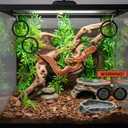 Snake Climbing Accessories, Snake Enrichment Toys Adjustable Ball Python Tank Accessories for Corn Snakes Bearded Dragon,Chameleon,Iguana,Gecko,Lizard 4.3 Inch Diameter, Black