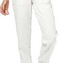 Willit Women Linen Pants Joggers Casual Lightweight Lounge Cotton Linen Travel Beach Summer Pants with Pockets 33W/28L