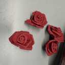 200 pcs Foam Rose Heads Stemless Artificial Rose Flowers Burgundy Fake Roses Flower Bulk for DIY Wedding Rose Wall Kissing Balls Bridal Shower Centerpieces Arrangements Party Tables Deco(Burgundy )