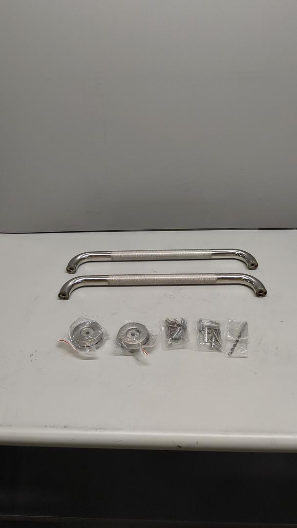 2 Pack Shower Grab Bars for Bathtubs and Shower 16 Inch Anti-Slip Handle Chrome