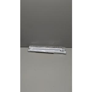 2 Pack Tension Curtain Rod 15.7-28 Inch, Small Short Adjustable Extendable Spring Loaded Rods for Windows Cabinet Blinds Closet Bedroom Kitchen Bathroom Door No Drilling, White