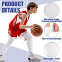 2 Pairs Kid Leg Sleeve Full Leg Compression Sleeves UV for Men Adult Youth Boy Girl Basketball Football Running(Medium,White)