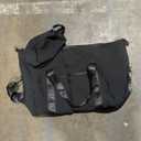 Expandable Travel Duffle Bags Weekender Overnight Bags for Women Men Hospital Bag for Women Labor Delivery with Toiletry Bag Waterproof (Large, Black)