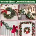 200 Pcs Christmas Garland Ties 12'',10'',8'',4' Nylon Garland Ties Reusable Garland Holders for Railing Adjustable Holiday Garland Ties Hook and Loop for Christmas Tree Wreath Stairways Railing(Green)