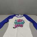 My Tummy Hurts Raglan Baseball Tee Size S
