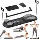 Pilates Board, Pilates Reformer Set, Multifunctional Abdominal Board Ab Core Trainer Home Workout Equipment